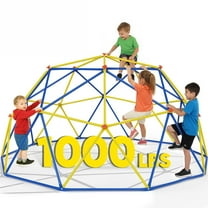 Climbing Toys for Kids, 10FT Geometric Climbing Dome, Colorful Jungle Gym & Climbers Outdoor w/High Strength Steel Frame, Max Support 1000LBS, Age 3-12 Boys&Girls Indoor Climbing Toys