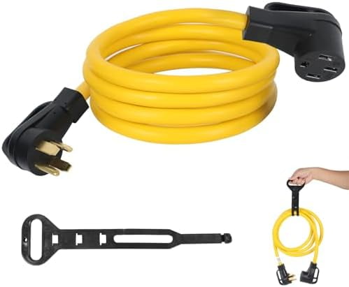 10FT NEMA 14-30P to 14-50R EV Charger Adapter Cord, 30 Amp 4 Prong Dryer Male Plug to 50 Amp Female EV Conversion Adapter, for Level 2 or Telsa EV Charging