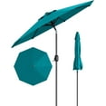 thumbnail image 1 of 10FT Outdoor Patio Umbrella,Outdoor Table Umbrella,Market Umbrella with Push Button Tilt and Crank,8 Sturdy Ribs UV Protection Waterproof for Garden,Deck,Backyard,Pool, 1 of 7