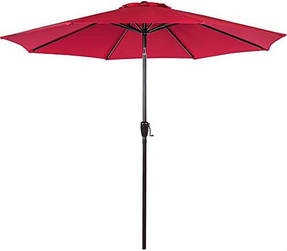 10FT Patio Umbrella Market Umbrella with Button Tilt, Polyester Table