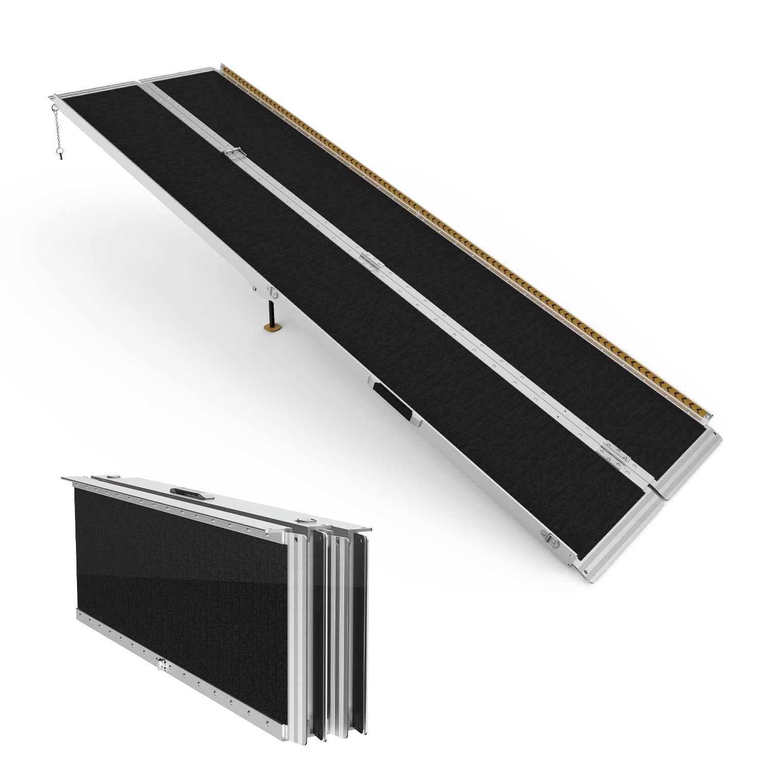 Shoulder Ramp 10FT Portable Wheelchair Ramp with Load-Reducing Shoulder Strap ...