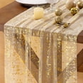 thumbnail image 1 of 10FT Table Runner, Sequin Glitter Sheer Chiffon Gauze Cheesecloth Runner 120 Inch, Party Decorations for Wedding Anniversary Birthday Graduation Christmas Holiday, 1 of 8