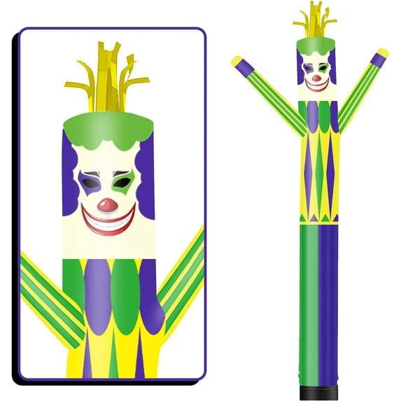 10FT Tall Inflatable Tube Man Clown Wacky Wavy Dancing Guy (12''Diameter) for Outdoor Decoration Advertising Business Promotion (Blower Not Included)