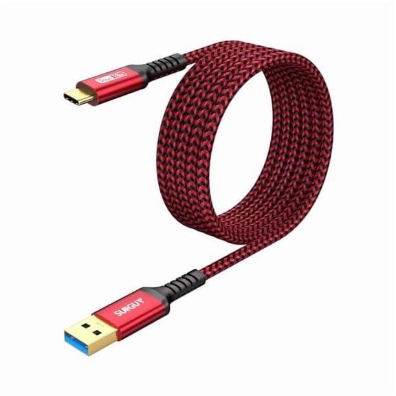 10FT USB C 3.0 Android Auto Cable, 5Gbps 3A Fast Charging & Data Transfer Braided USB C 3.1 Cable, Compatible with iPhone 17/16/15 Pro Max, Galaxy S23 S22 Ultra Note 20, SSD