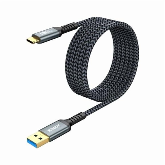 10FT USB C 3.0 Android Auto Cable, 5Gbps 3A Fast Charging & Data Transfer Braided USB C 3.1 Cable, Compatible with iPhone 17/16/15 Pro Max, Galaxy S23 S22 Ultra Note 20, SSD