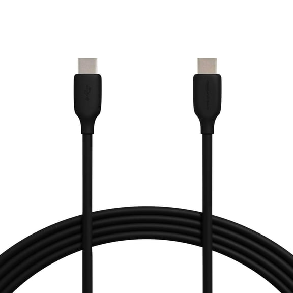 10FT USB C to USB C Cable 65W for HP Dell Chromebook ThinkPad Samsung MacBook - Black
