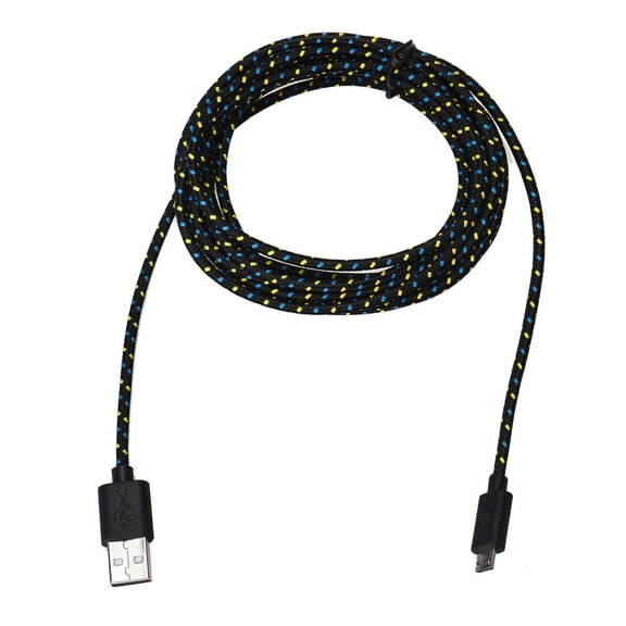 /10FT USB Charger Sync Data Cord for Cell Phone Black