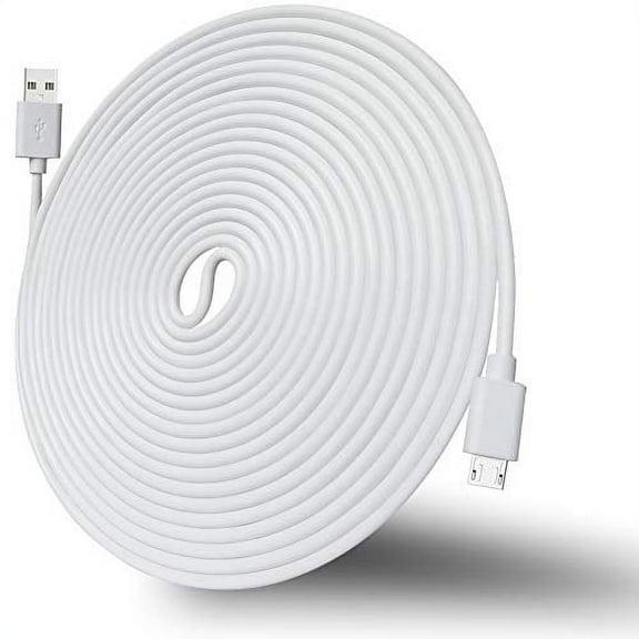 10FT USB Power Extension Cable for Wyze Cam,WyzeCam Pan,YI Camera,NestCam Indoor,Netvue,KasaCam,Furbo Dog,Blink,Cloud Cam,Long USB to Micro USB Charging Charger Cord for Wyze-Cam v3 v2 Secur