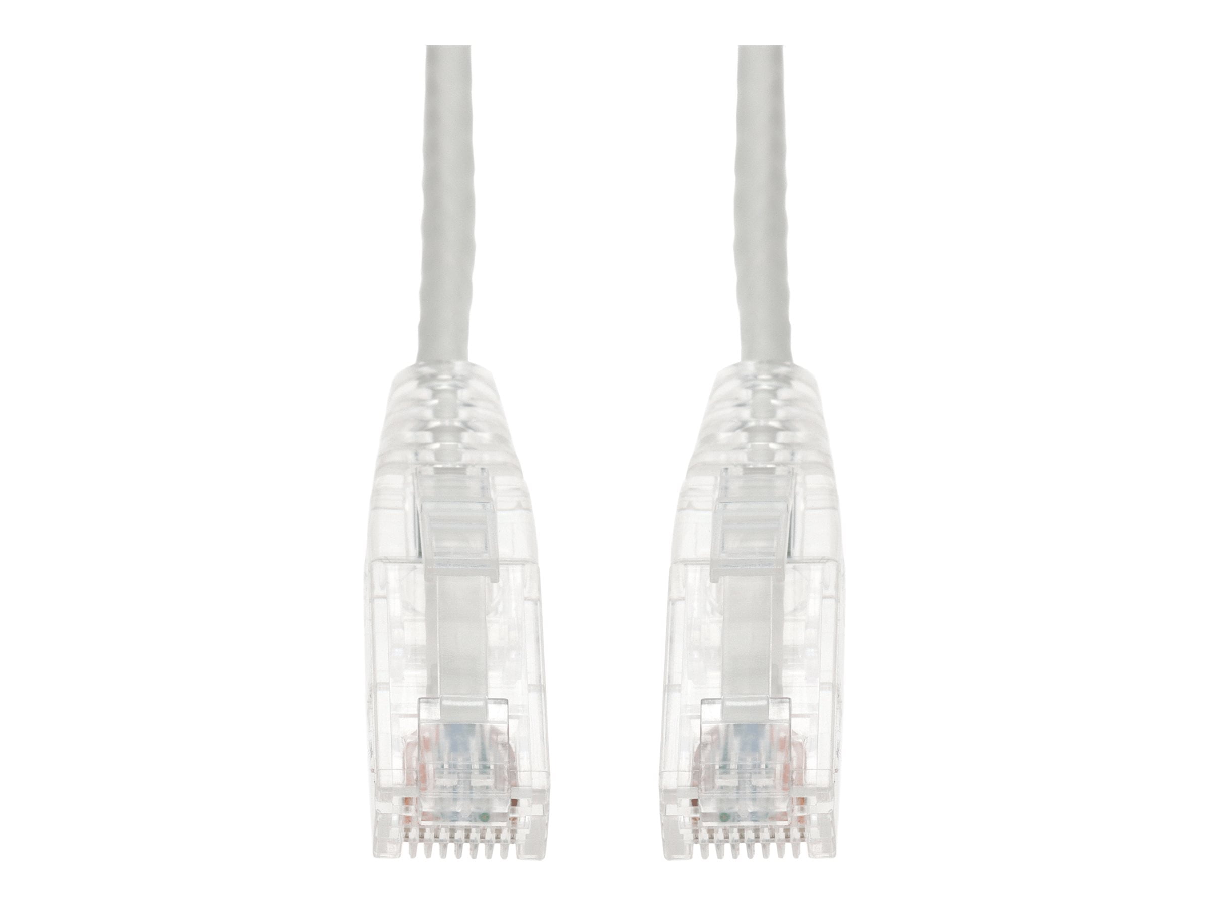 Addon ADD-10FSLCAT6A-WE 10ft White Cat 6a Slim Pvc Ethernet Cable Snagless Clear-claw Rj-45 M/m