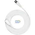 thumbnail image 1 of 10FT White Flat and Thin 2 Prong Long Extension Cord for Indoor/Outdoor Use with Single Outlet - Ideal for Holiday Lights, Lamps, Cameras,Appliance ETL Listed (1 Pack), 1 of 8