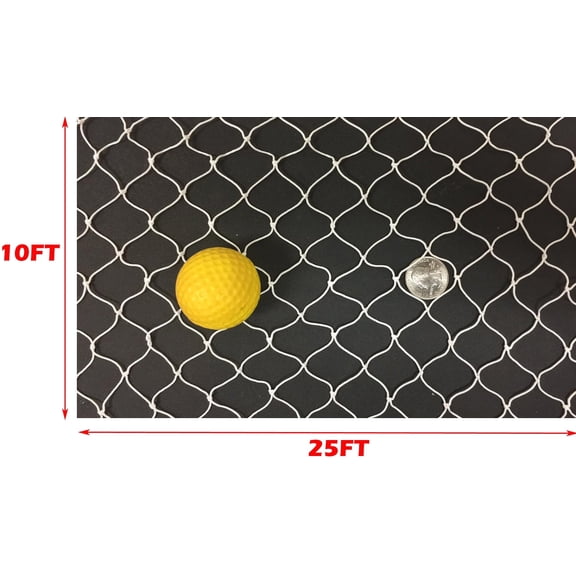 10FT X 25FT Golf Hitting Nets, Sport Netting for Golf Backstop, Hockey, La Crosse, Barrier, Sports, Fish
