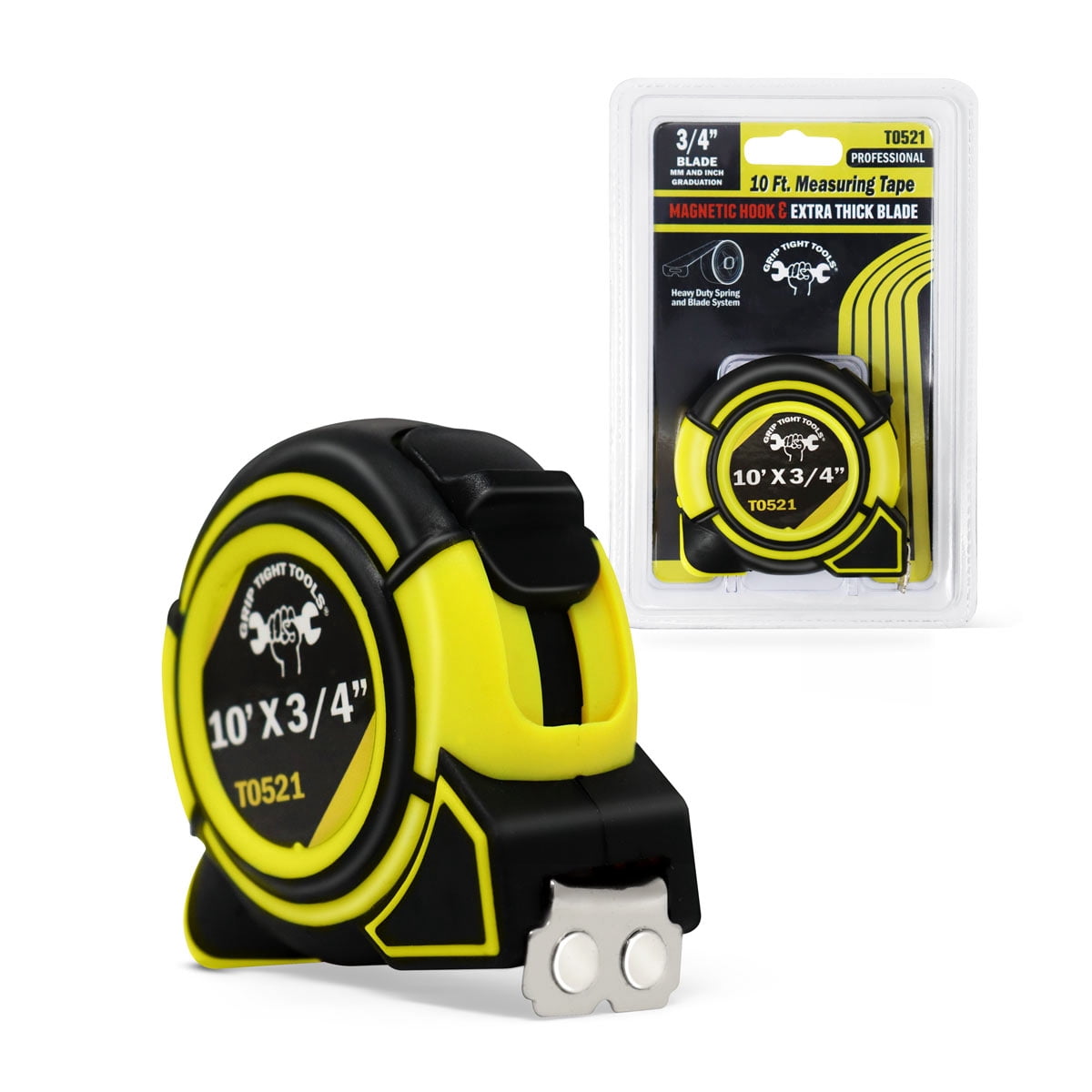 10FT X 3/4" Magnetic End Hook Tape Measure