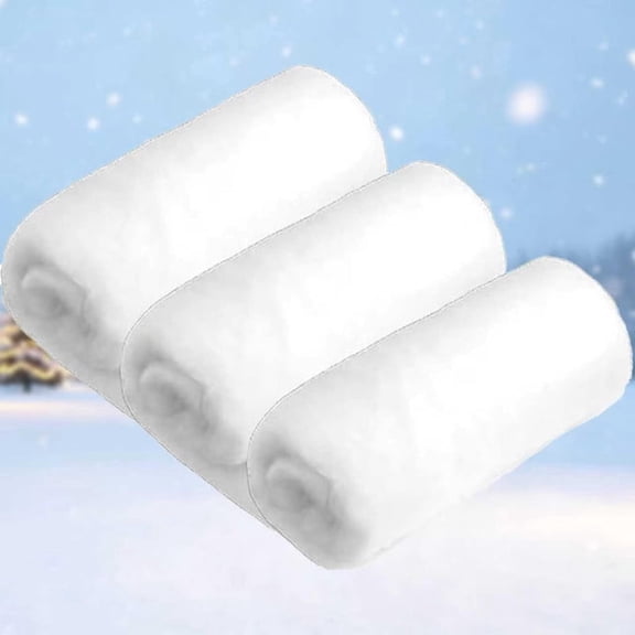 10FT x 15 Inch Fluffy Fake Snow Blanket, Realistic Artificial Snow Sheet for Mantel Decor, Christmas Village and Winter Holiday Scene Arrangement