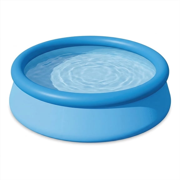 10FT x 30IN Inflatable Swimming Pool, Round Above Ground Family Pool, Puncture Resistant Outdoor Pool with 1018 Gal Capacity for Adults,