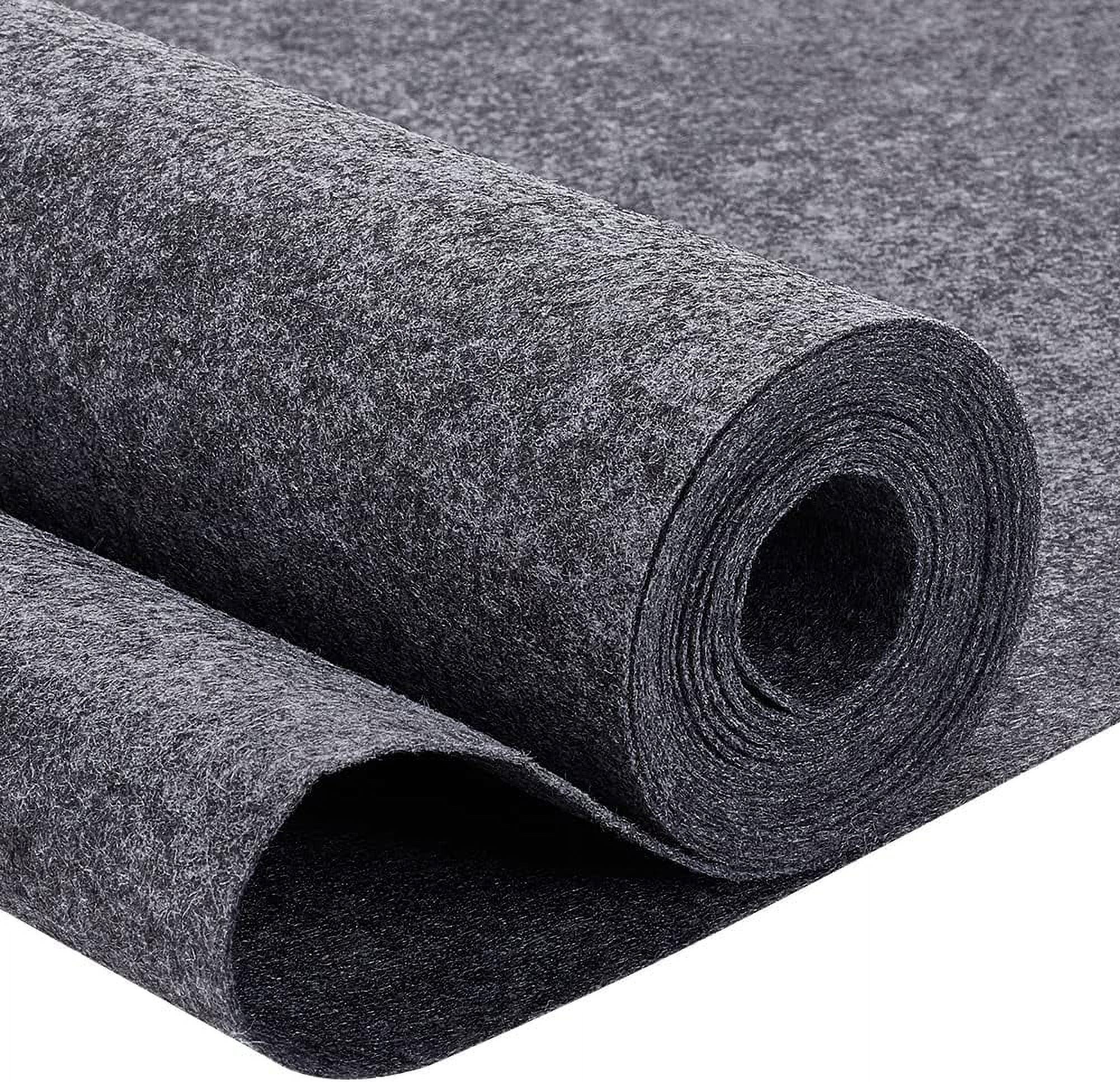 10Feetx15.75Inch Felt Fabric Rolls Felt Non-Woven Sheet 0.1cm Thick Dark Gray Felt Polyester Felt