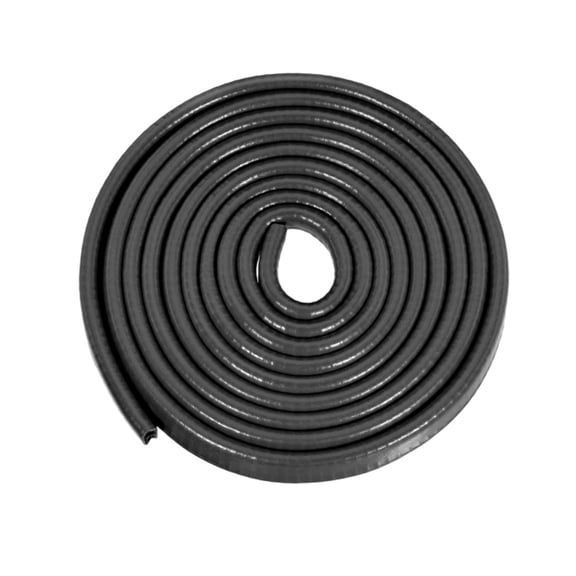 10Ft/3Meters Edge Trim U Seal Extrusion Black U Channel Edge Protector PVC Plastic w Iron Sheet Fits 1.5-3.5mm Edge
