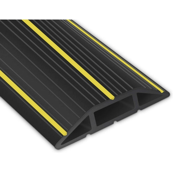 10Ft Cord Cover Heavy Duty Cable Protector 3 Channels Contains Cords, Cables and Wires, Easy to Unroll-Conceal Wires of Home, Office, Warehouse