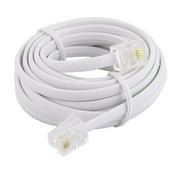 10Ft Telephone Male to Male RJ11 6P4C to RJ11 Connector Plug Adapter Extension Cable Phone Wire
