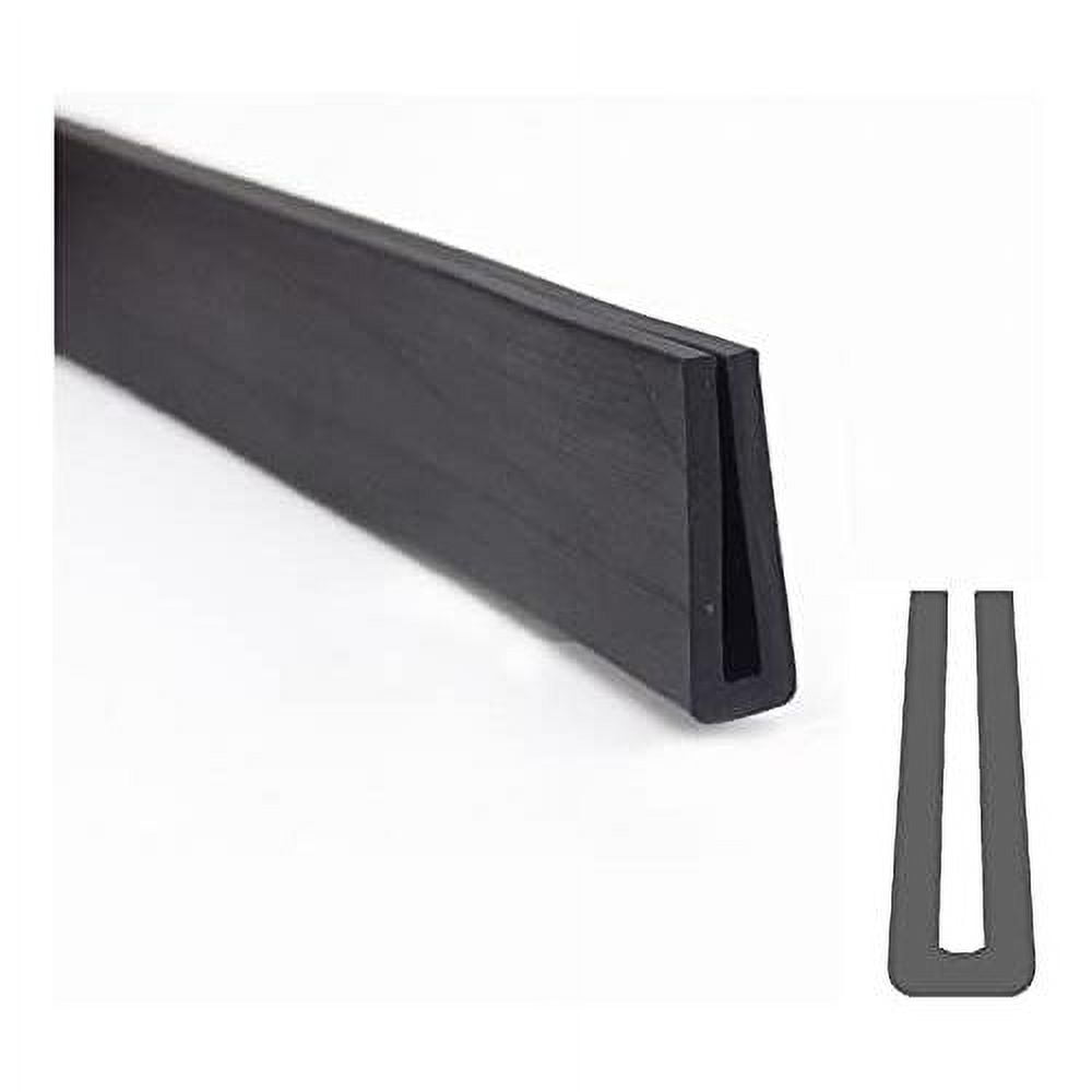 10Ft U Channel Rubber Edge Trim 9/32" X 9/64" Rubber Trim Edge