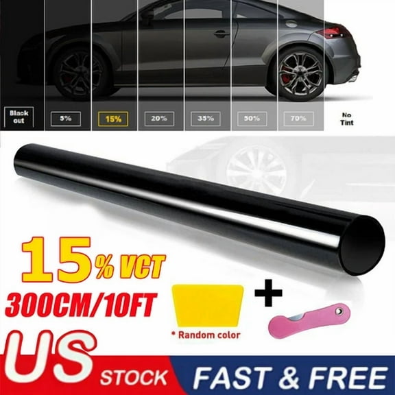 10Ft Uncut Roll Window Tint Film 15% Vlt 20" X 10'Ft Feet Car Home Office Glass
