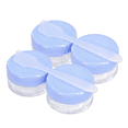 thumbnail image 1 of 10G/10ML Plastic Clear Cosmetic Sample Jars with Lavender Blue Lid and Spatulas, 1 of 6