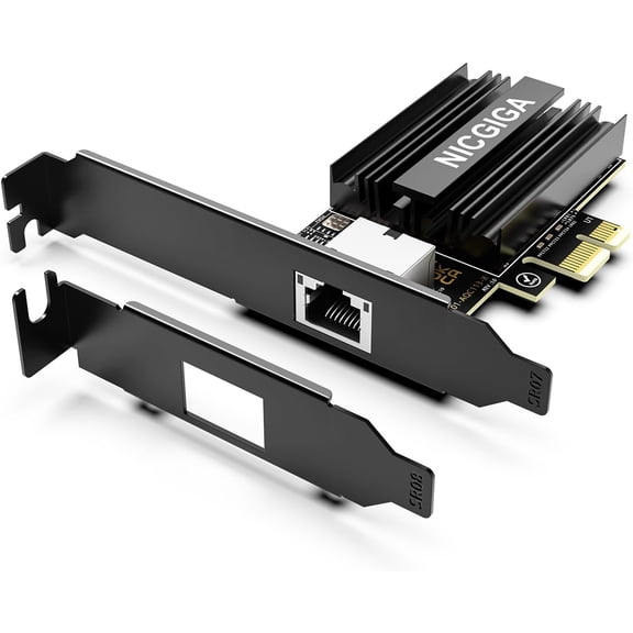 10G Base-T PCI-e4.0 X1 Network Card, Marvell AQC113 Controller, 10Gb Ethernet Adapter Support WOL, 10Gbe RJ45 Port NIC Card, Windows10/11/Windows Server/Linux