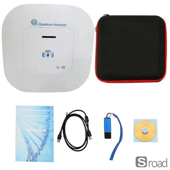 10G Health Screening Analyzer Set, Handheld Body Wellness Monitor With 52 Health Reports, Multi-Language Support For Home Use, Sub-Health Assessment (110V),10G