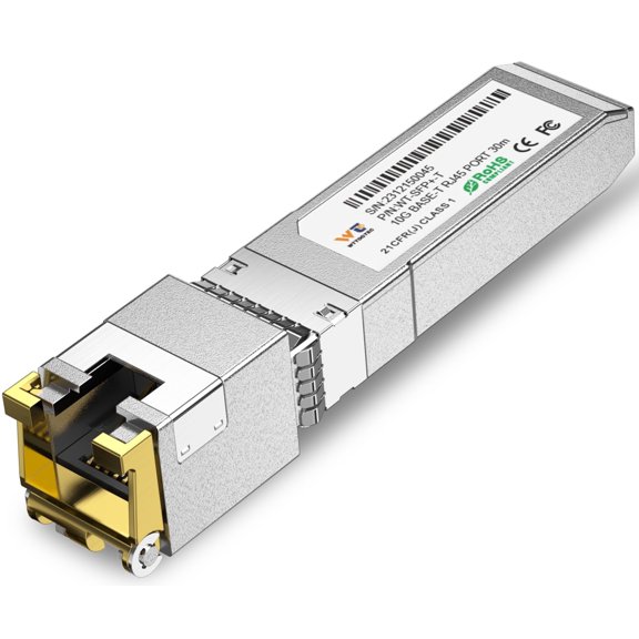 + - 1.25/2.5/5/10G Copper SFP+ CAT6a Module, Auto-Negotiation, Up to 30m, for Cisco SFP-10G-T-S, Ubiquiti UniFi UF, Meraki, TP-Link More