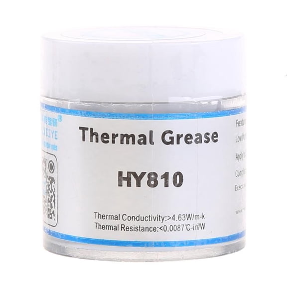 10G for Grey Silicone Compound Thermal Grease Conductive Grease Heatsink for CPU GPU Chipset Notebook Cooling 4.63W/for