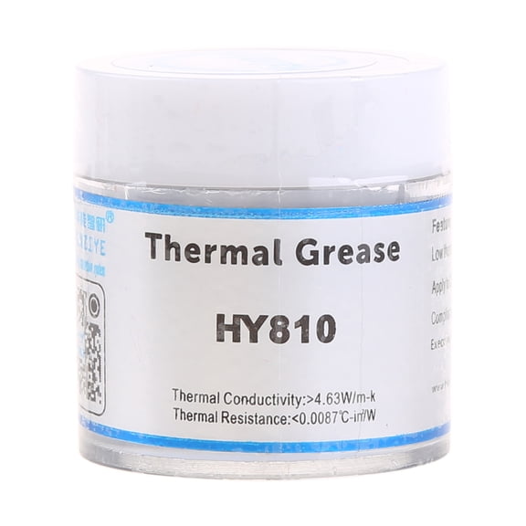 10G for Grey Silicone Compound Thermal Grease Conductive Grease Heatsink for CPU GPU Chipset Notebook Cooling 4.63W/for