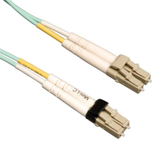 10GB Duplex Multimode 50-125 OM3 LSZH Fiber Patch Cable Mini LC-LC - Aqua, 3 ft.