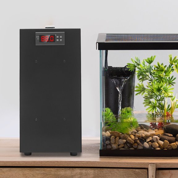 10Gal 150W Aquarium Chiller, Temperature Control Probe, Compact Design, Low Noise, Energy Efficient for Freshwater & Saltwater Tanks Under