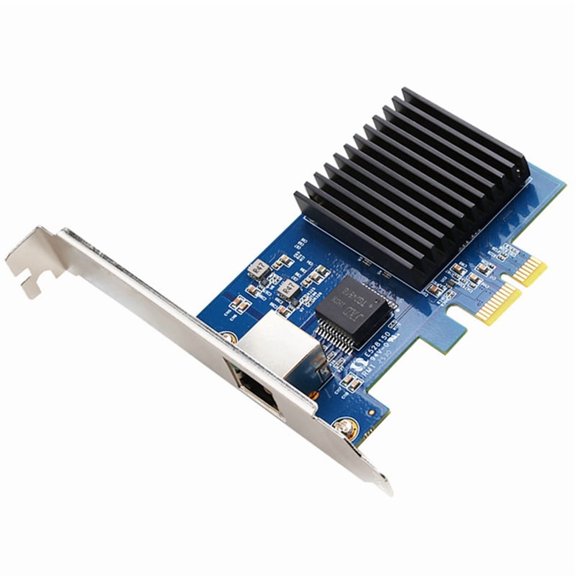 10Gb PCIe NIC Network Card Single RJ45 Port RTL8127 Chip PCI- Express X1 Vision Acquisition Card for Win10/Win 11