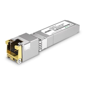 80 Meter 10Gb SFP+ to RJ-45 Module Transceiver up to 262Ft (80m), 1.25/2.5/5/10G-T for RJ45 Port CAT6a Module, Auto-Negotiation, for Cisco SFP-10G-T-S, Meraki, TP-Link (1 Pack)