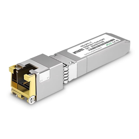 80 Meter 10Gb SFP+ to RJ-45 Module Transceiver up to 262Ft (80m), 1.25/2.5/5/10G-T for RJ45 Port CAT6a Module, Auto-Negotiation, for Cisco SFP-10G-T-S, Meraki, TP-Link (1 Pack)
