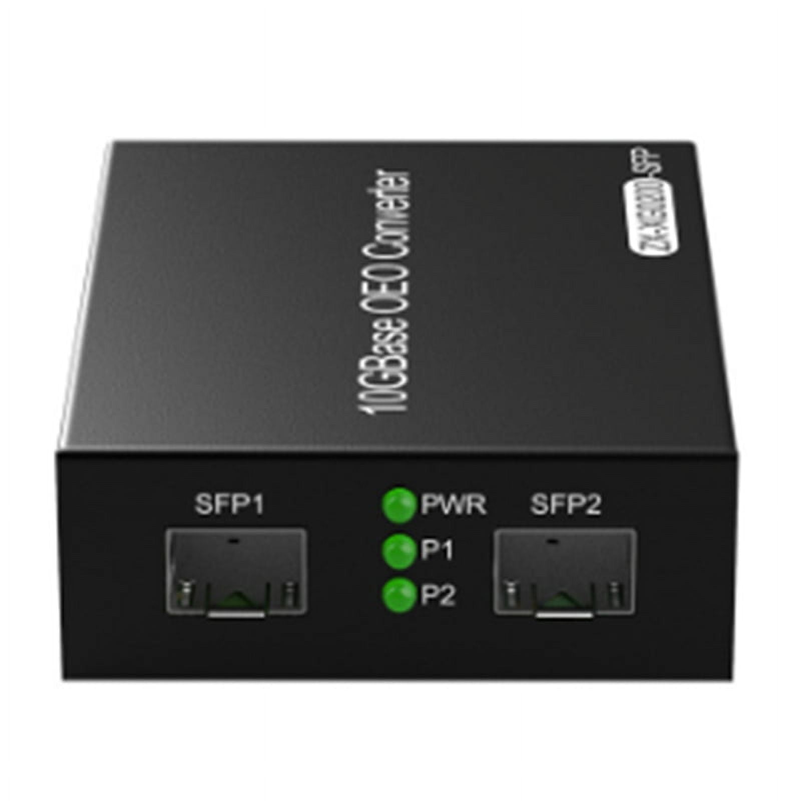 10GbE SFP+ OEO Media Converter Dual 10G SFP+ Slots 100M/1G/2.5G/10GBase ...