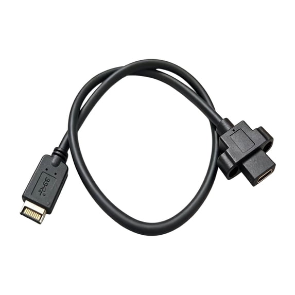 10Gbps 20Gbps Type E to USB 3.2 Gen 2 Female Front Panel Data Transfer Extension Cable for Professional Laptop Use
