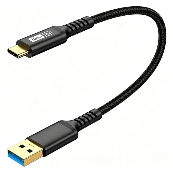 10Gbps 6 inch Android Auto USB Cable, 3A USB C 3.1 Gen2 Cable Data Transfer, USB C Cable Fast Charging Compatible with iPhone 17/16/15 Series, Samsung Galaxy S25 S24 Ultra, Pixel