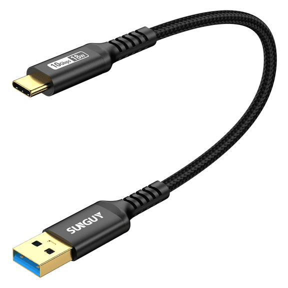 10Gbps 6 inch Android Auto USB Cable, 3A USB C 3.1 Gen2 Cable Data Transfer, USB C Cable Fast Charging Compatible with iPhone 17/16/15 Series, Samsung Galaxy S25 S24 Ultra, Pixel