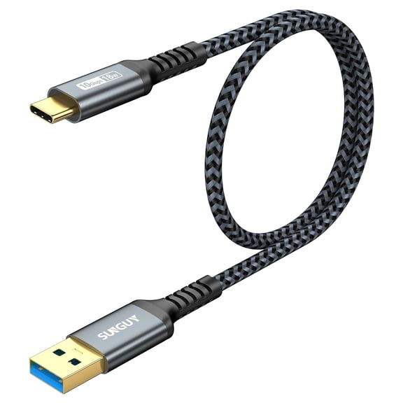 10Gbps Android Auto USB C Cable, 1.5FT 3A USB 3.1 Gen 2 Fast Charge & Data Transfer USB C CarPlay Cable, Compatible with iPhone 15/15 Pro Max, Samsung T7, Galaxy S23 S22 Ultra Note 20, SSD