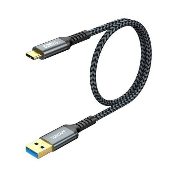 10Gbps Android Auto USB C Cable 1.5FT, 5-Pack 3A USB 3.1 Gen 2 Fast Charge & Data Transfer USB C Cable, for iPhone 17/16/15 Pro Max, Samsung T7, Galaxy S23 S22 Ultra Note 20, SSD