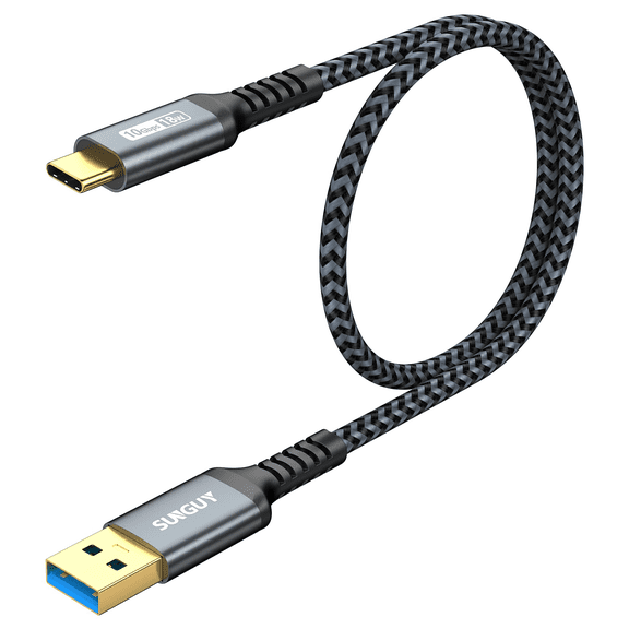 10Gbps Android Auto USB C Cable, [2-Pack,1.5FT] 3A USB 3.1 Gen 2 Fast Charge & Data Transfer USB C Cable, Compatible with iPhone 17/16/15 Pro Max, Galaxy S23 S22 Ultra Note 20, SSD