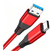 Quyaojz Android Auto USB C Data Cable [1/3ft, 2Pack], 3.1A USB C 3.1 Gen2 Cable Data Transfer, Type C Fast Charging for iPhone 16 15 Pro/Pro Max/Plus, Samsung T7, Galaxy S23 S22 Ultra, SSD