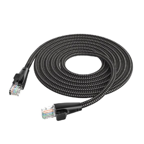 10Gbps Shielded Ethernet Cable CAT6 Rj45 Double Braided Networking Cord