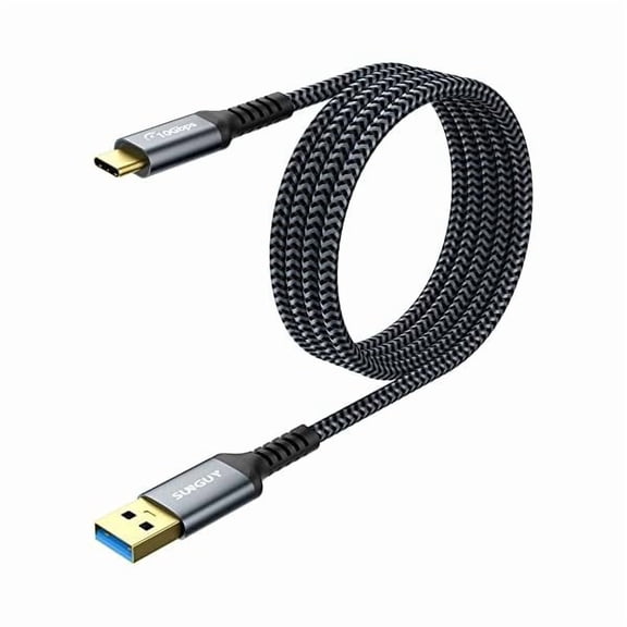 10Gbps USB C 3.1 Gen 2 Cable, [2-Pack, 4FT] USB A to USB C 3A Fast Charging & Data Transfer Android Auto Cable for iPhone 17/16/15 Pro Max, Galaxy S23 S22 Ultra Note 20, SSD