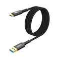 thumbnail image 1 of 10Gbps USB C 3.1 Gen 2 Cable, 4FT USB A to USB C 3A Fast Charging & Data Transfer Android Auto Cable Compatible with iPhone 17/16/15 Pro Max, Galaxy S23 S22 Ultra Note 20, SSD (Black), 1 of 1