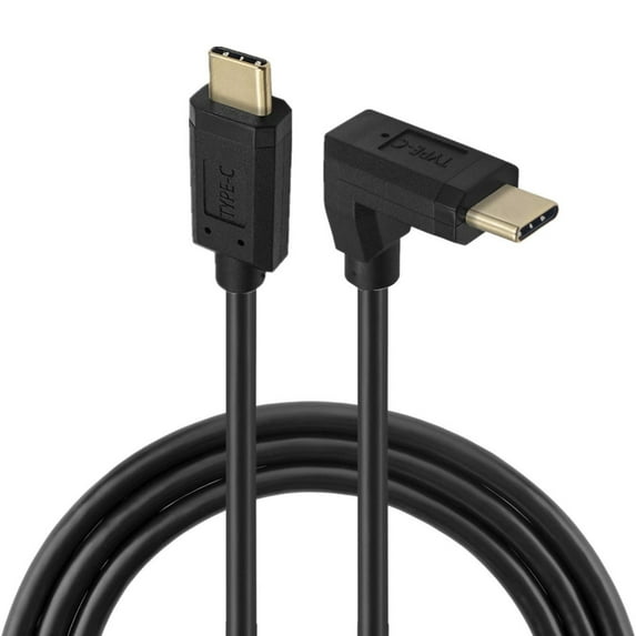 10Gbps USB C Male to Male USB C Right Angle Charging Cable Data Sync Replacement for Phone Tablet Laptop Accessories