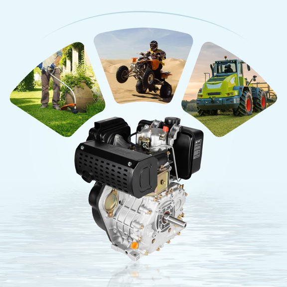 10HP 4 Stroke Heavy Duty Diesel Engine Motor Single Cylinder 418CC for Small Agricultural Machinery