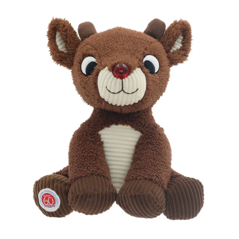 10IN 60th Anniversary Rudolph The Red Nosed Reindeer Soft Plush Toy Walmart