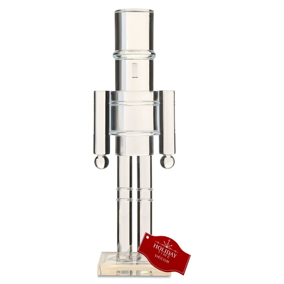 Decorative Nutcracker, Clear, 10", by Holiday Time